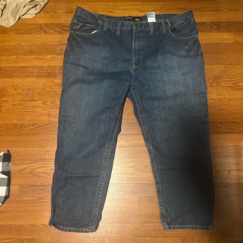 Lot of 3 48X30 ariat fire rated jeans.